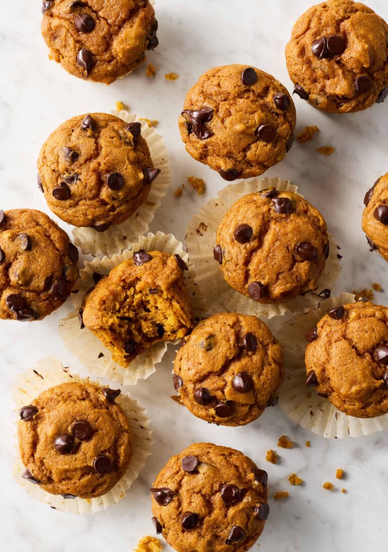 Pumpkin Chocolate Chip Protein Muffins